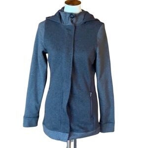 Lola gray jacket Hooded Full zip Size Medium